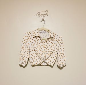 Zara Polka Dot Crop Top